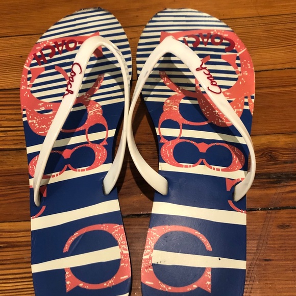 coach flip flops size 11